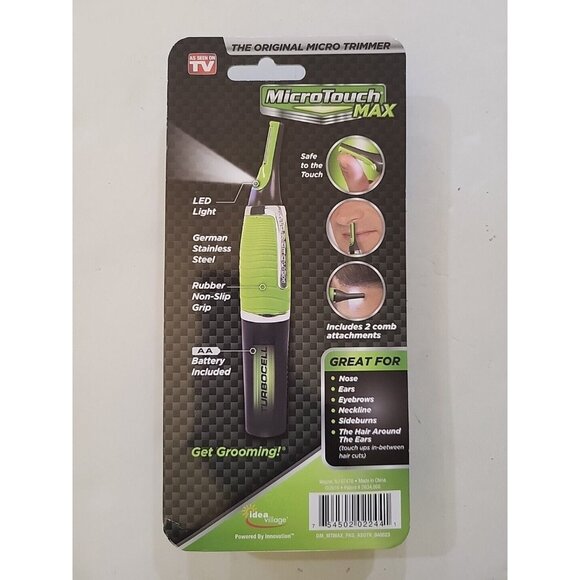 Micro Touch Max All In One Personal Hair Trimmer w/LED Light For Nose Ears Neck - Picture 2 of 2